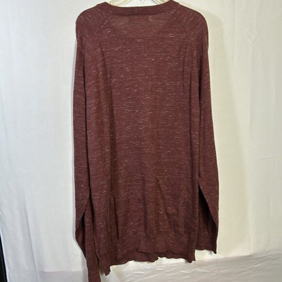 Mutual Weave Maroon Crewneck lightweight shirt. Size 2XLT New Burgandy - Picture 3 of 7